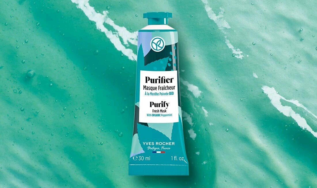 Yves Rocher Masque Purifiant Purify Fraîcheur Soin Visage 30ml France