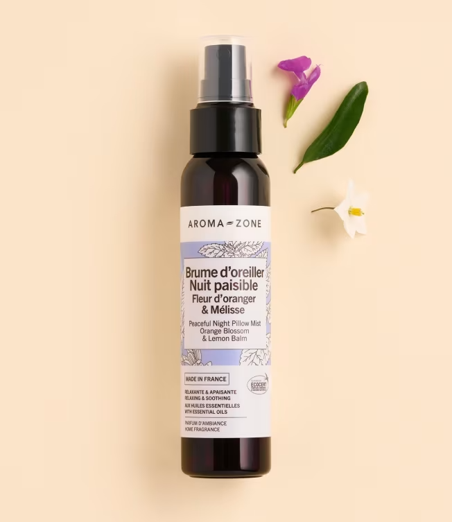 Brume d'oreiller Nuit paisible Fleur d'oranger & Mélisse - Aroma-zone 100ml
