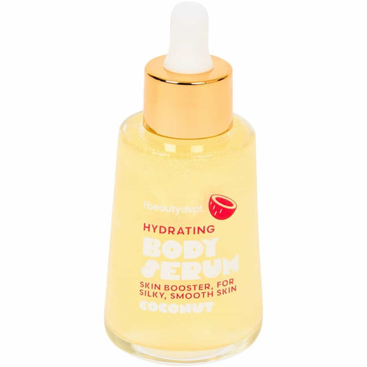 Sérum hydratant paillette doré pour le corps parfum noix de coco beautydept 75ml