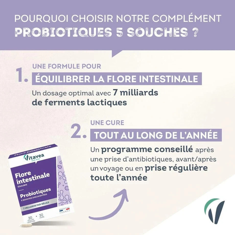 Vitavea - Suprabiotique® Probiotique Flore Intestinale Equilibre du Microbiote