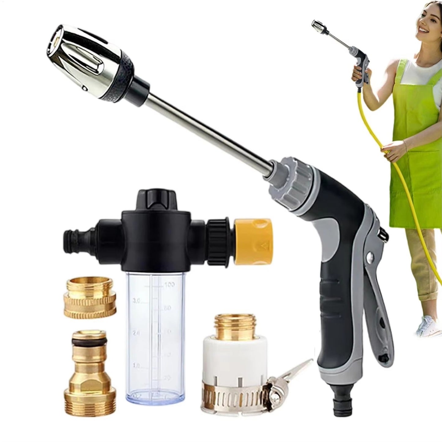 High Pressure Spray Water Guns Garden Watering Hose Nozzle Sprinkler Car Washing