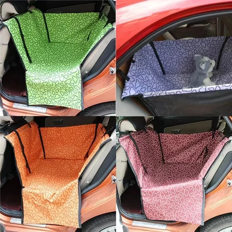 Waterproof Dog Car Seat Cover Rear Back Seat Protector Hammock Mat for SUV Car