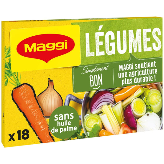 Bouillon légumes MAGGI la boite de 18 cubes - 180 g