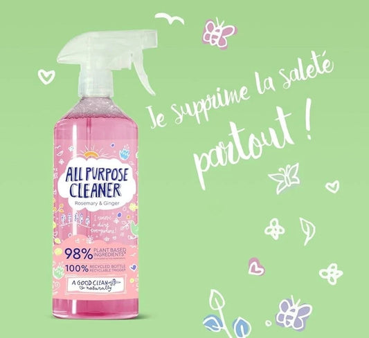 ALL PURPOSE CLEANER PRODUIT ROSE NETTOIE TOUT 750ML LIVRAISON RAPIDE