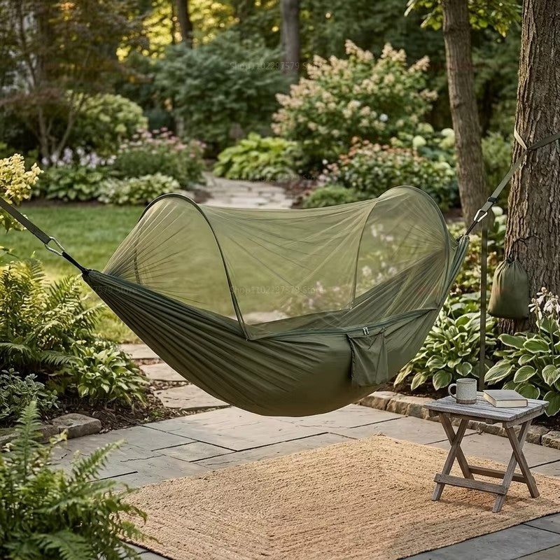 Camping Hammock with Mosquito Net Underquilt Portable Sleeping Tent for Travel