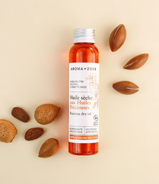 Aroma-zone, Huile sèche aux huiles précieuses, visage cou cheveux 100% BIO !!!