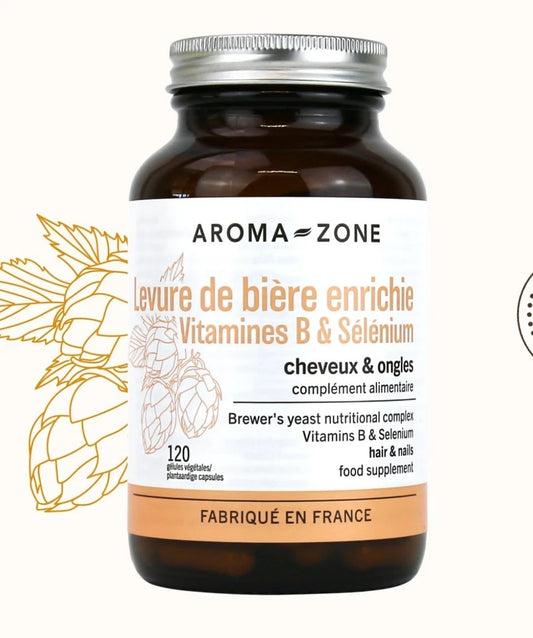 Aroma - zone Levure de bière enrichie 120 gélules - Complément alimentaire-