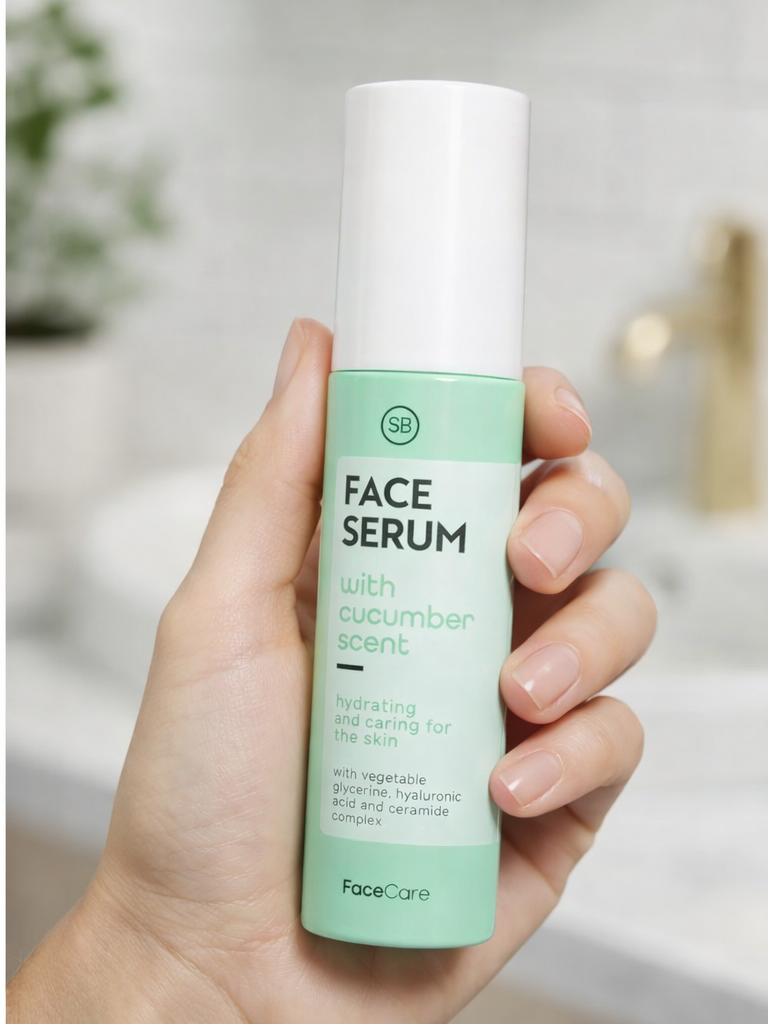 Sérum Hydratant Visage Concombre 100 ml, Acide Hyaluronique & Céramides Anti-âge