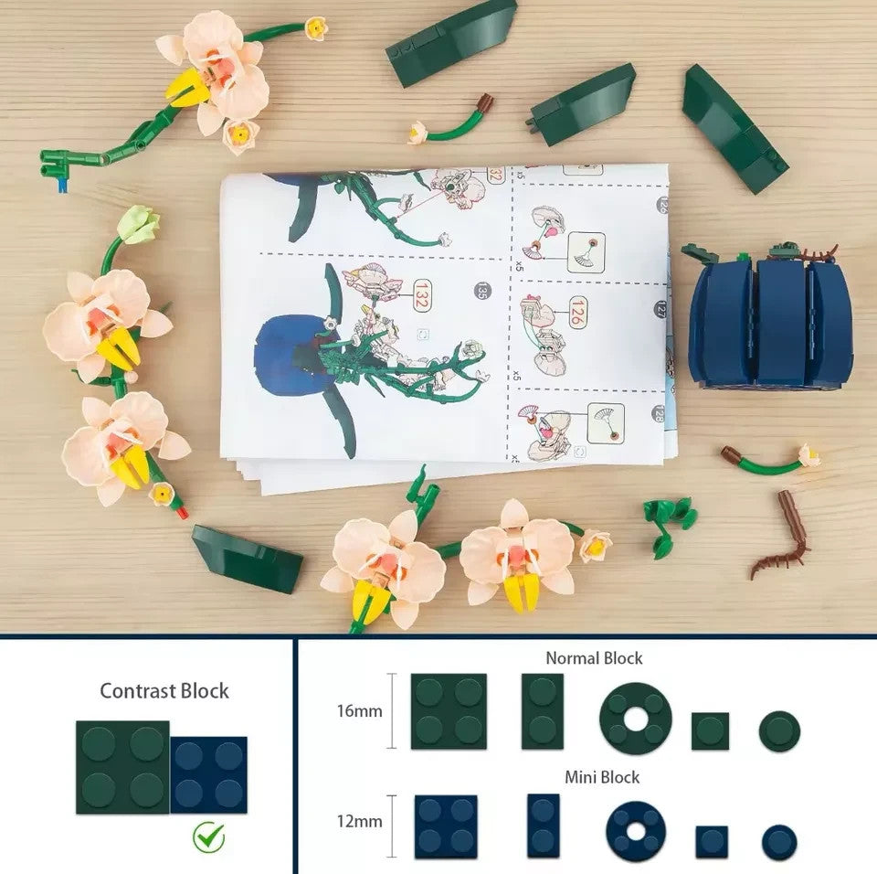 Jeux Assemblage Décoration Fleurs Bouquet Orchidee , Jeux Adultes Et Enfant