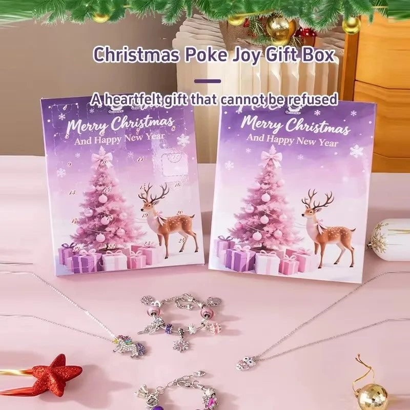 Calendrier de l'Avent 2026 Bijoux Bracelet DIY 24 Jours Compte a Rebours Noel