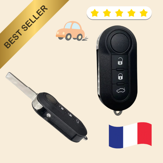 Coque Clé pour Fiat 500 Panda Bravo Stilo Brava Doblo Ulysse Ducato 3 Boutons