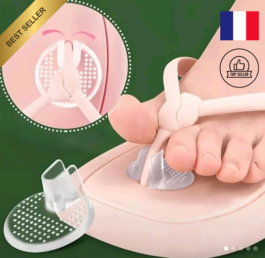 2pcs Protection sandales Tong Coussin de Silicone Gel Pads Protecteur d'orteil