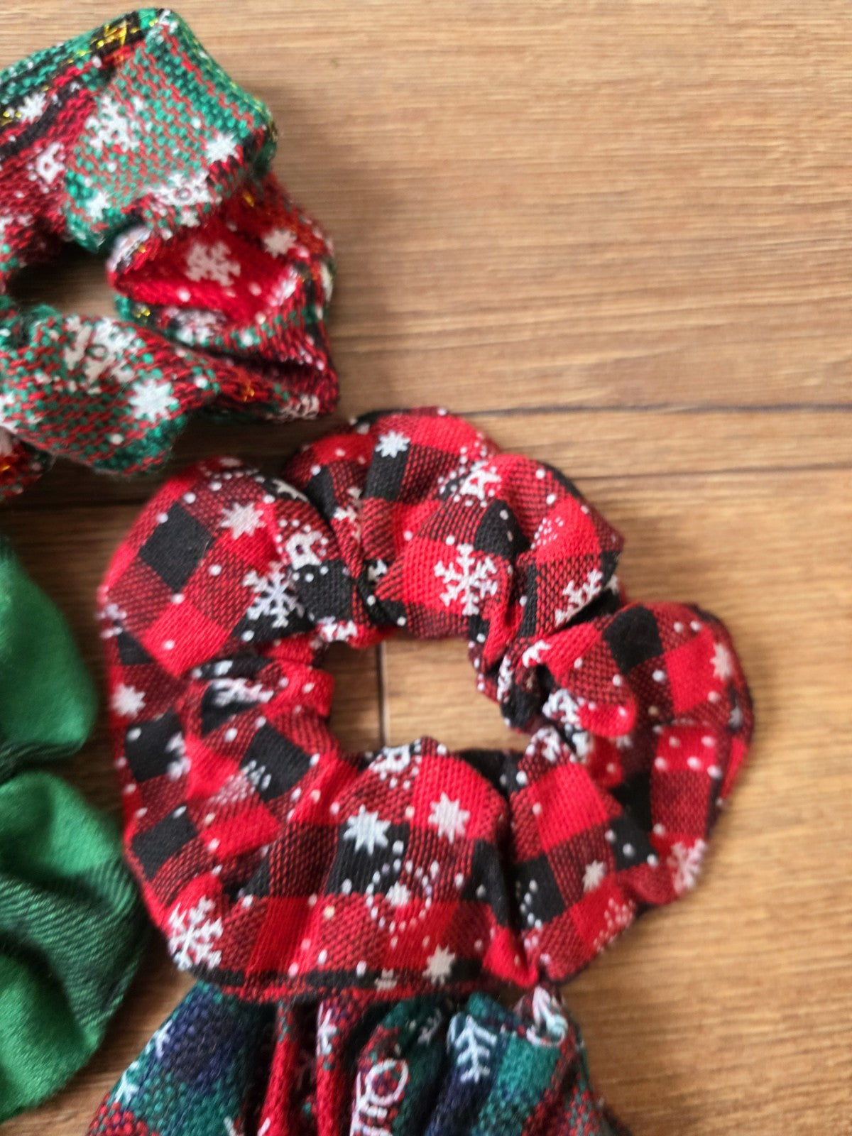 Élastique Chouchou De Noël  Cadeau Offre Fête Accessoires Cheveux Femme Fille X7