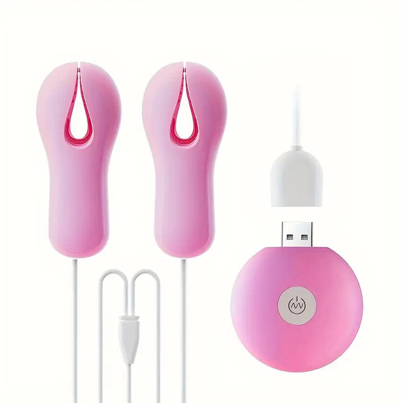 Pince vibrante mamelons/tétons & clitoris 🔥 10 modes puissants 🎮 Télécommande