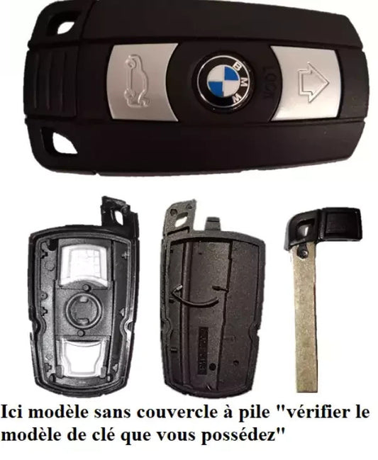Coque Clé Télécommande  pour Bmw E81 E82 E84 E87 E88 E90 E91 E60 E61 X1 X5 X6