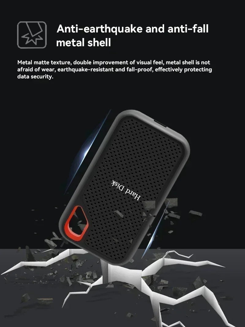 External hard drive 4tb High Speed Capacity Solid State Usb3.2 Laptop Mac And PC