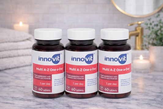 COMPLÉMENT ALIMENTAIRE INNOVIT MULTI A-Z ONE-A-DAY - 60 COMPRIMÉ VITAMINE LOT 3