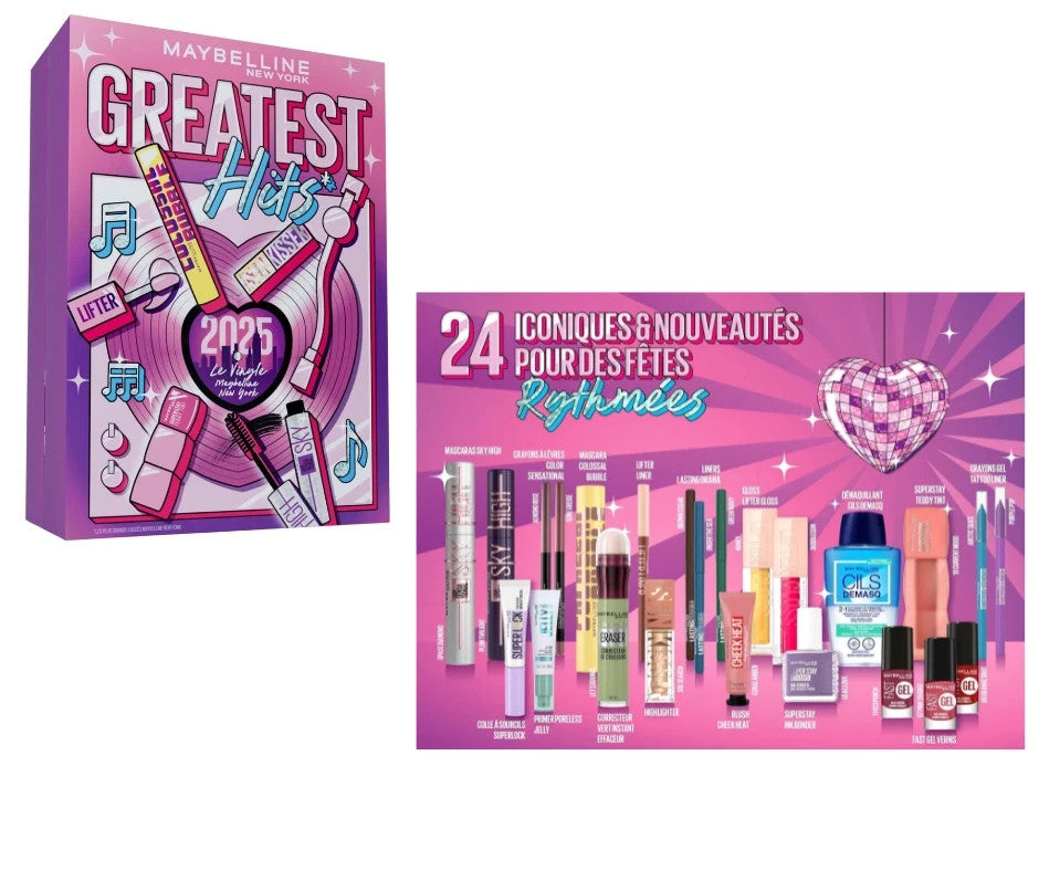 Calendrier de l’Avent Beauté 2025 MAYBELLINE Maquillage Femme 24 Surprises exclu