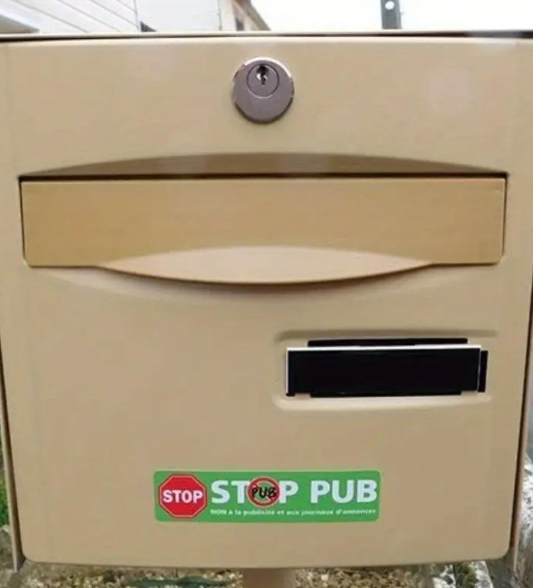 LOT DE 2 STICKERS AUTOCOLLANT STOP PUB / BOITE AUX LETTRES ✅PAS DE PUBLICITÉ