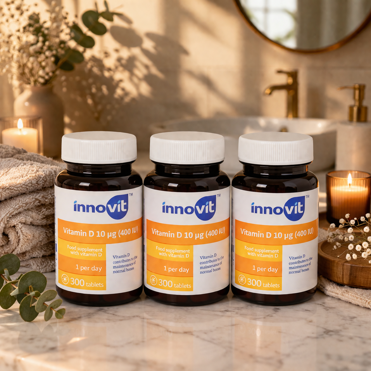 INNOVIT VITAMINE D 10 mcg - COMPLÉMENT ALIMENTAIRE LOT DE 3 