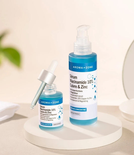 Sérum Végan Niacinamide 10% Aroma-Zone avec Cuivre & Zinc Neuf - 30ML Neuf