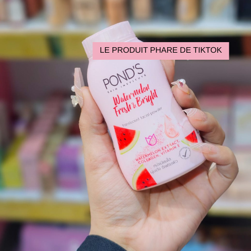 Pond’s Watermelon Fresh & Bright – Poudre Translucide matifiante Visage 45g thaï