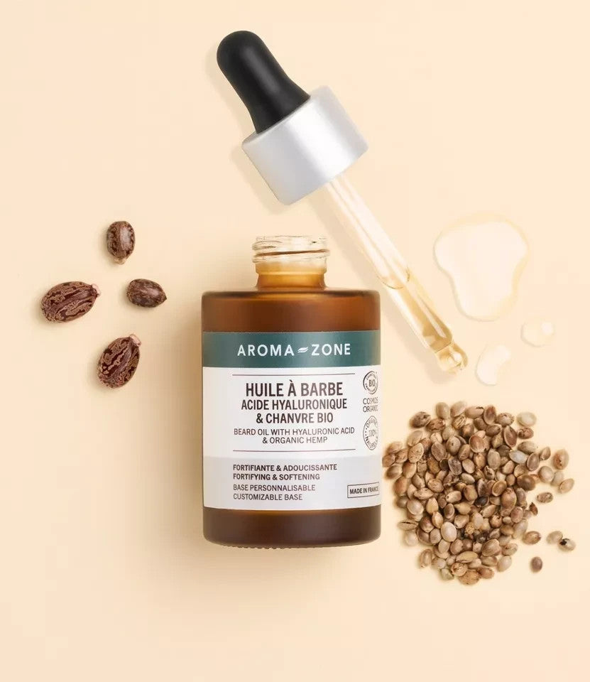 Aroma-zone Huile À Barbe Acide Hyaluronique Et Chanvre BIO - 50ML
