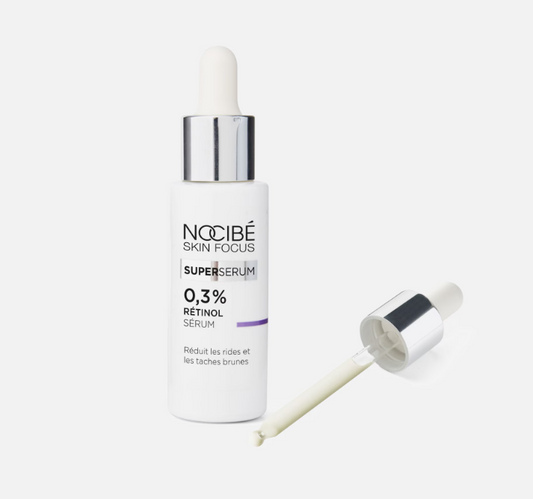 Sérum visage Nocibé 0.3% rétinol réduis les rides et les tâches brunes anti-âge