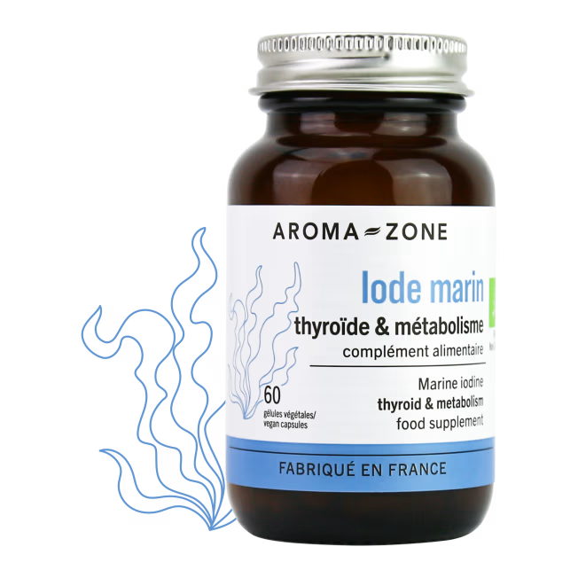 Iode Marin BIO 60 gélules – Thyroïde Métabolisme Énergie – Kelp Naturel Vegan