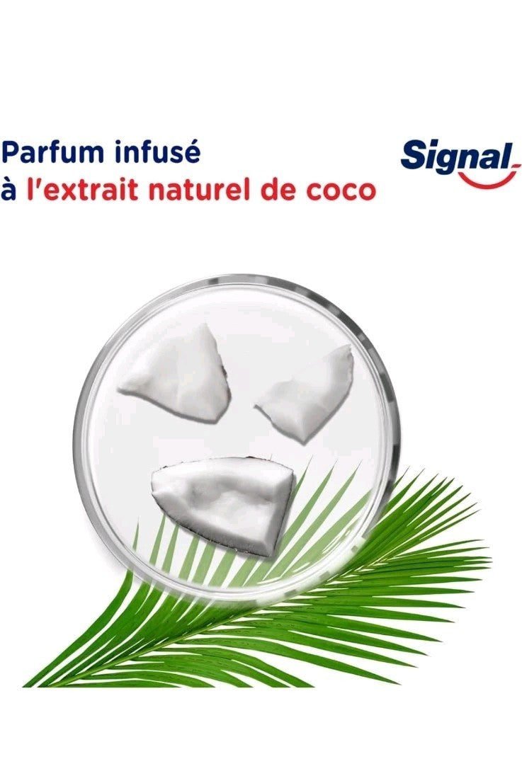 Dentifrice blanchissant les dents blanc Signal COCO visible en 3 jours 75ML 🇫🇷