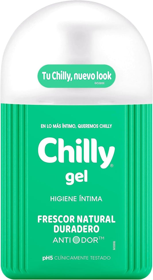 Chilly Gel lavant intime rafraichissant format pompe 200ml respecte le pH