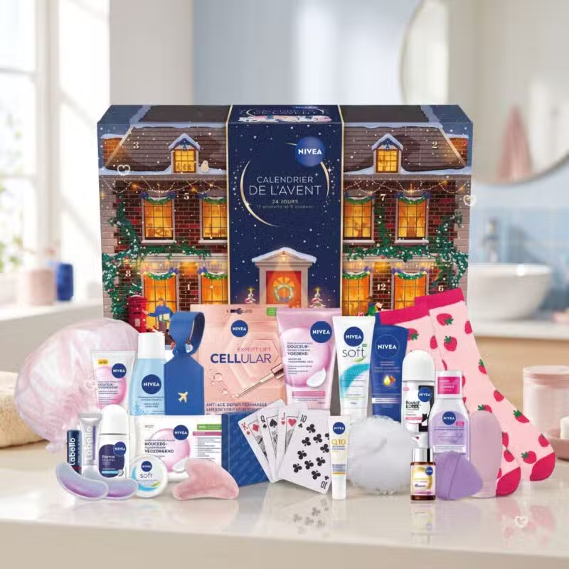 Calendrier de l'Avent Nivea 2026 – 24 Surprises Soins Visage Labello NEUF