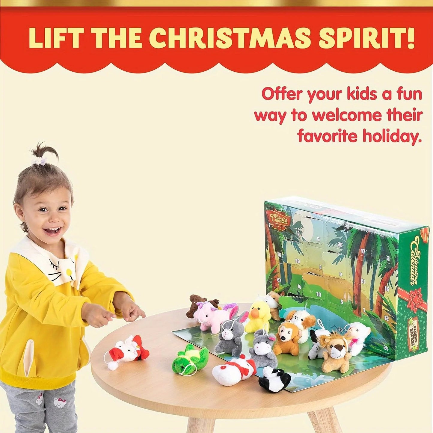 🧸 Calendrier de l'Avent 2026 — 24 Mini-Peluches Animaux & Noël