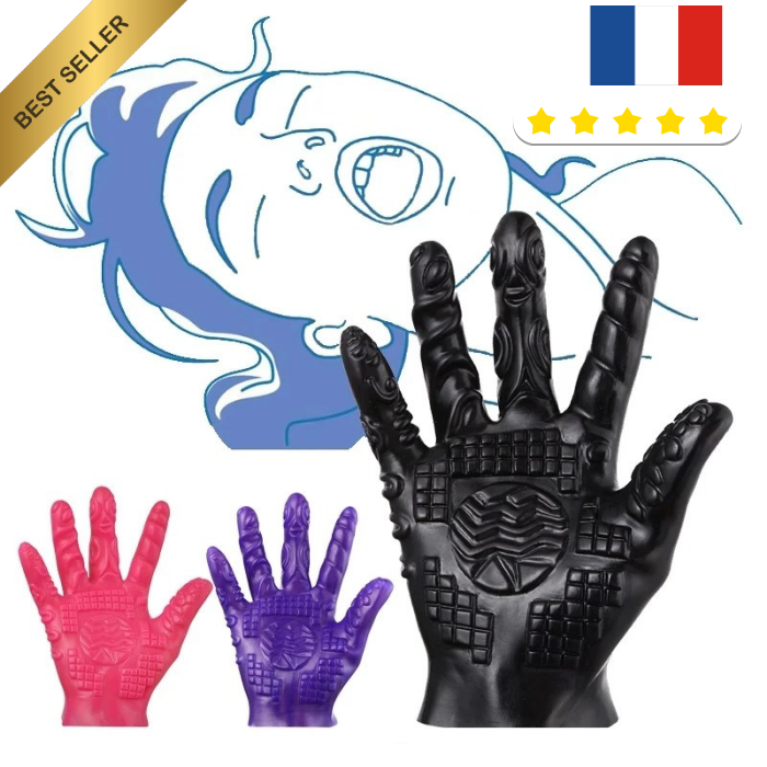 Gant de masturbation homme et femme stimulateur clitoridien - couleur aléatoire