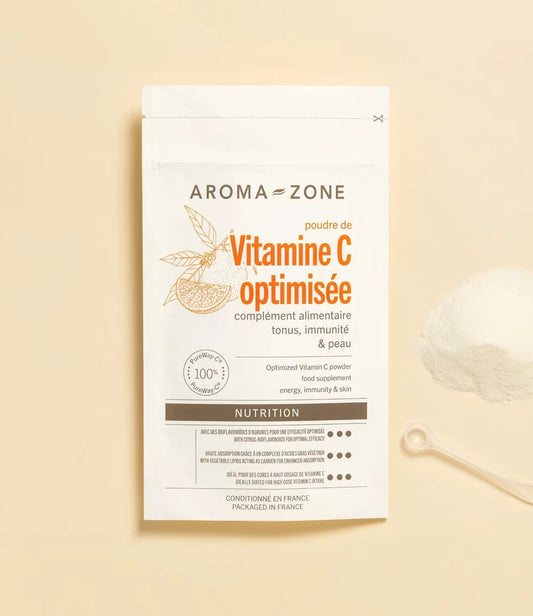 AROMA-ZONE Vitamine C optimisée en poudre 150 G Complément alimentaire