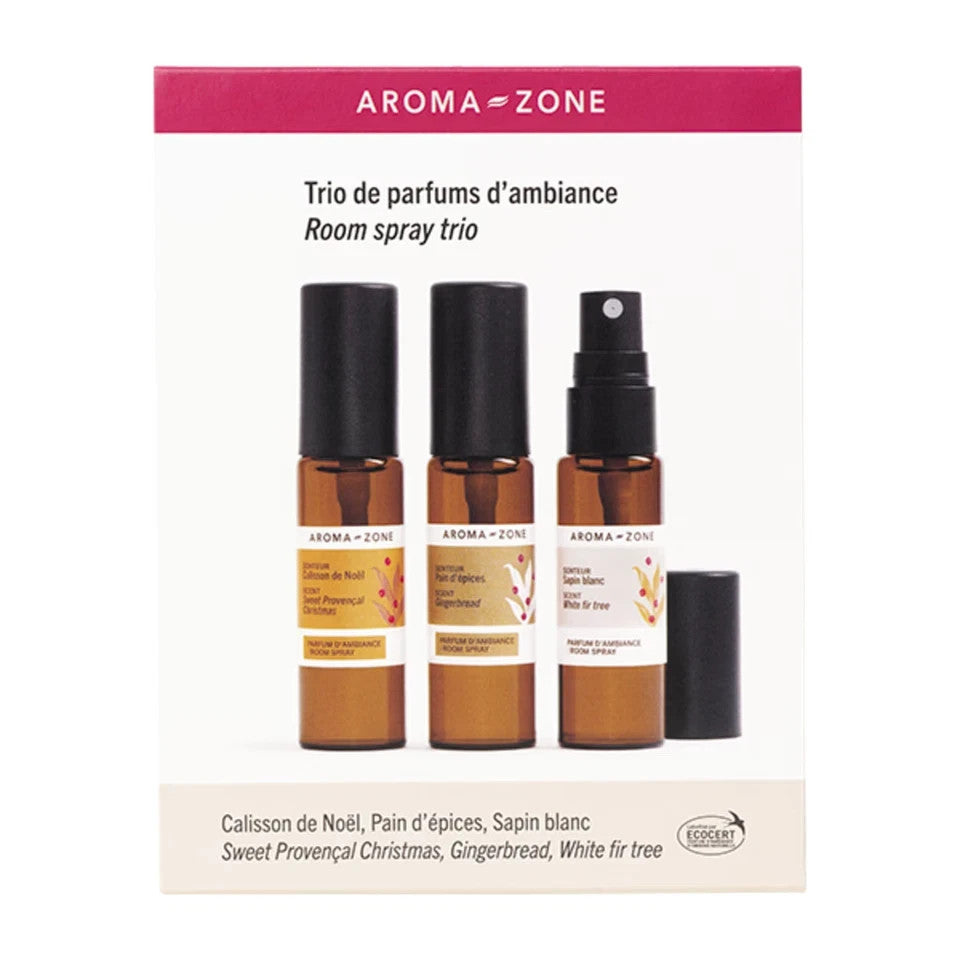 Aroma-Zone Trio Parfums de Noël Calisson, Pain d’épices & Sapin blanc CADEAU