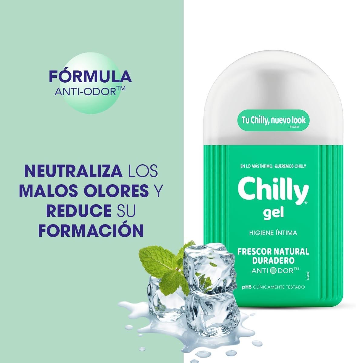 Chilly Gel lavant intime rafraichissant format pompe 200ml respecte le pH