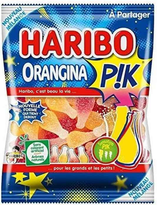 Haribo Bonbons acidulés Orangina Pik le sachet de 250 g.