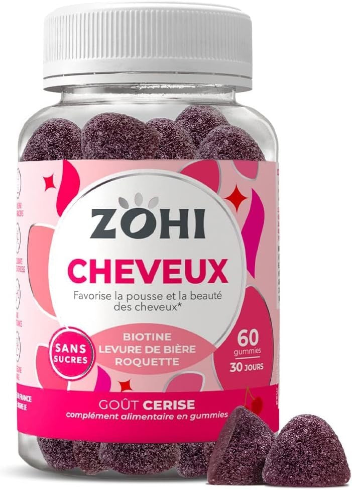 Complément alimentaire gommes ZOHI cheveux  (60)