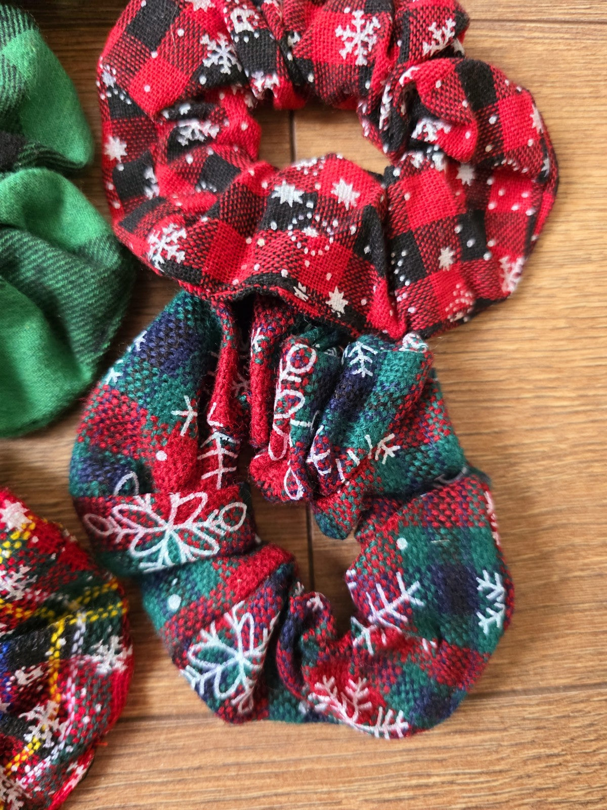 Élastique Chouchou De Noël  Cadeau Offre Fête Accessoires Cheveux Femme Fille X7