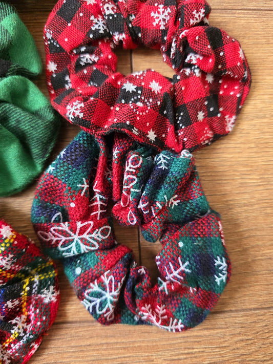 Élastique Chouchou De Noël  Cadeau Offre Fête Accessoires Cheveux Femme Fille X7