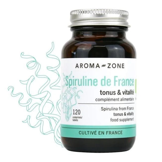 Spiruline de France BIO 120 comprimés complément alimentaire fatigue passagère