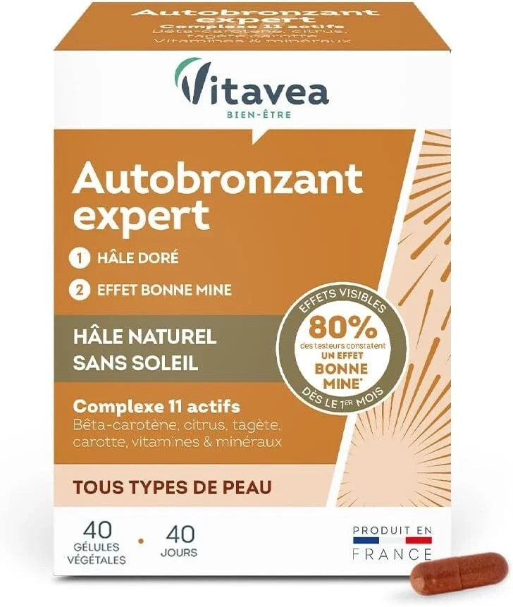 Vitavea bien-être - Autobronzant Expert - Hâle Doré et Effet Bonne Mine