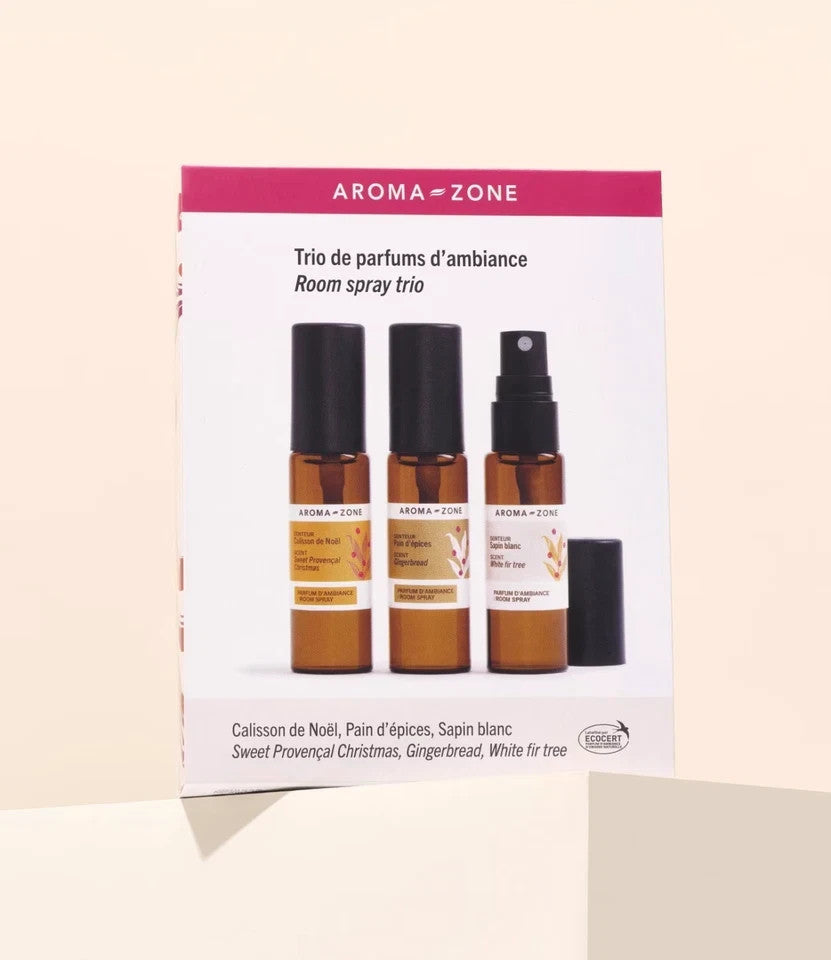 Aroma-Zone Trio Parfums de Noël Calisson, Pain d’épices & Sapin blanc CADEAU