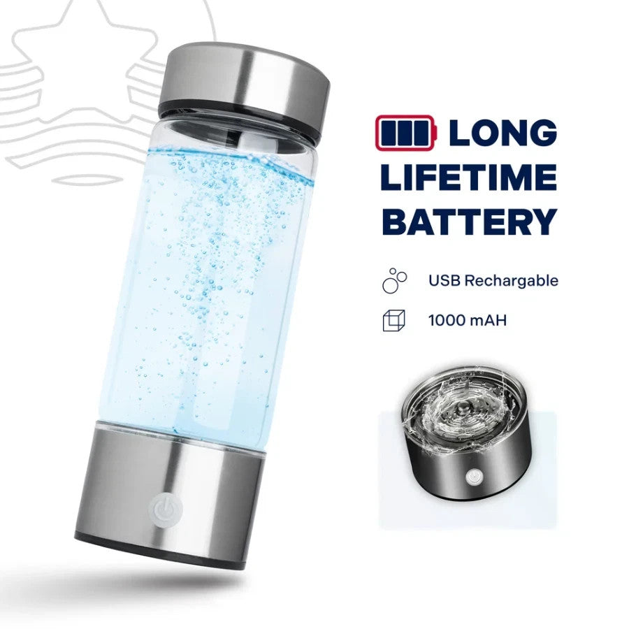 Hydrogen Water Bottle Generator – Portable Rechargeable Rich Water Maker