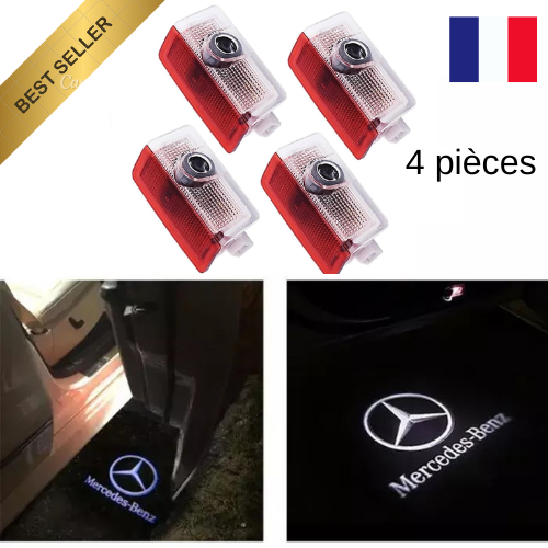 4x LED COURTOISIE PORTE PROJECTEUR LOGO MERCEDES BENZ CLASSE C W204 Berline