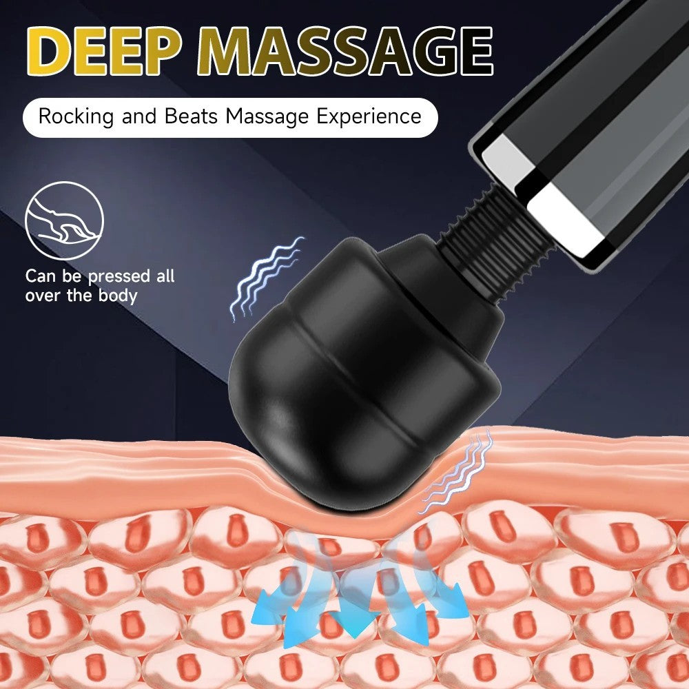 Handheld Massager Wand Vibrating Massage Magic Full Body Therapy Motor 20 Speed
