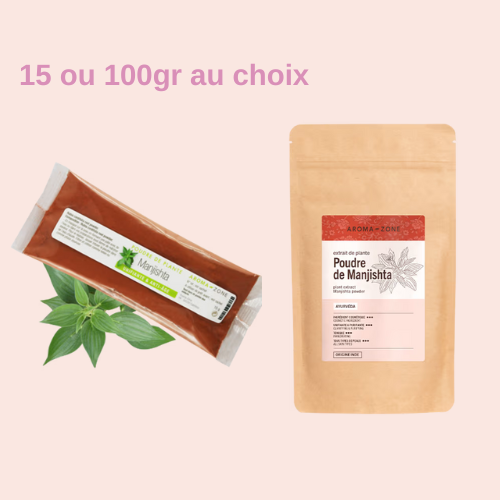 Poudre aroma-zone de Manjishta Anti-âge & purifiante impuretés rides taches