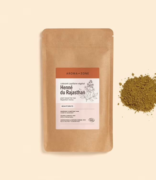 Henné du Rajasthan BIO -  Aroma Zone Colorant capillaire végétal - 250G Neuf