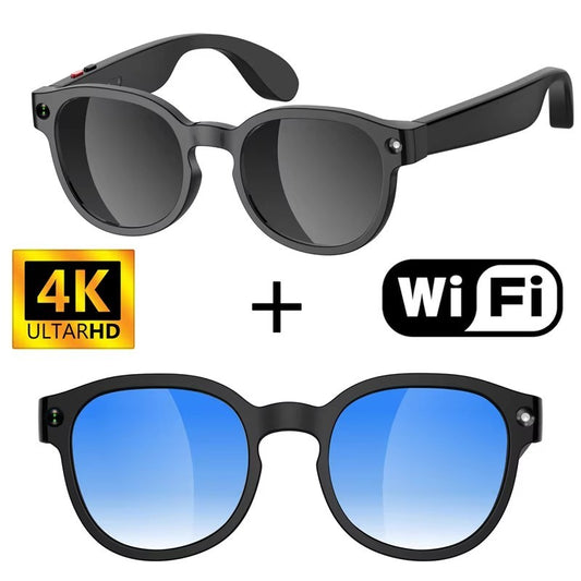 AI Smart Glasses 2026 HD Camera Video Recording Translation Bluetooth Photochrom